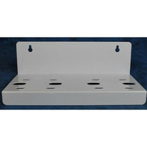 White powdercoated steel twin whole house  bracket - White powdercoated steel twin whole house  bracket - PSI Water Filters Australia