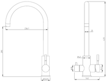 Model "T" Dual Outlet Flick Mixer
