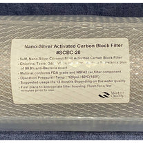 Nano Silver 20" x 4.5" Carbon Block 5 Micron - PSI Water Filters Australia